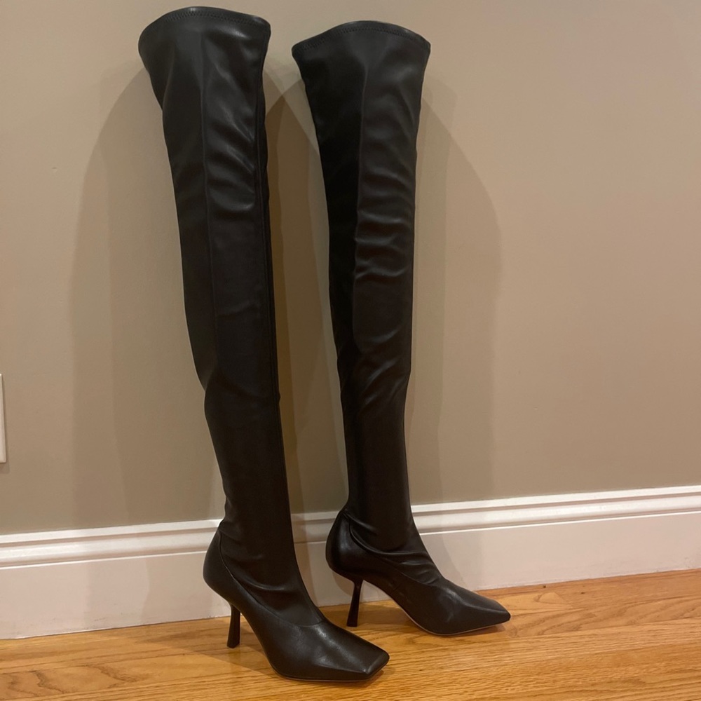 Jimmy Choo Mire 85 over knee heeled boots sz 36 - Picture 9 of 16
